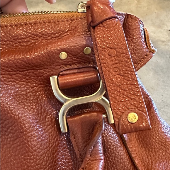 Chloe Marcie Brown Leather Shoulder Bag - Picture 4 of 16